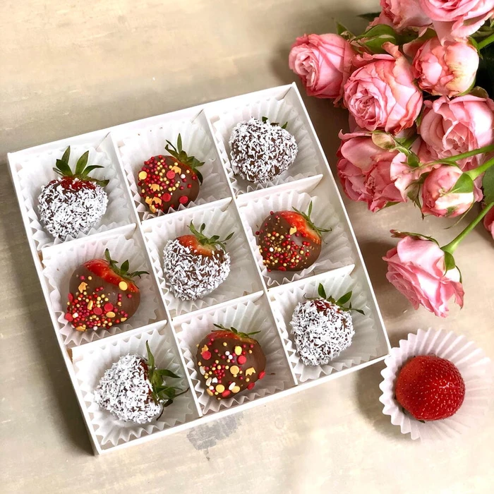 Клубника в шоколаде 9 штук